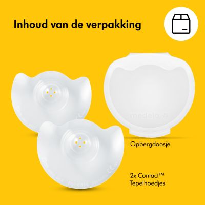 Medela Contact Tepelhoedjes Small Incl. Doosje Medela Contact Tepelhoedjes Small Incl. Doosje