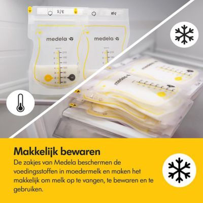 Medela Moedermelkbewaarzakjes Met Schenktuit 210ml 25st Medela Moedermelkbewaarzakjes Met Schenktuit 210ml 25st