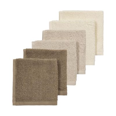 Meyco Baby Monddoekjes - 6 stuks - 30x30 cm - Natural / Soft Sand / Taupe Meyco Baby Monddoekjes - 6 stuks - 30x30 cm - Natural / Soft Sand / Taupe