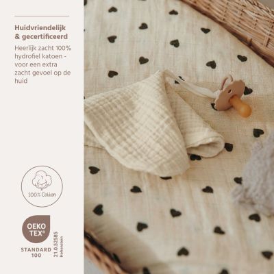 Meyco Baby Uni Speendoek - 2 Stuks - Pre-Washed Hydrofiel - Soft Sand/Sand Meyco Baby Uni Speendoek - 2 Stuks - Pre-Washed Hydrofiel - Soft Sand/Sand