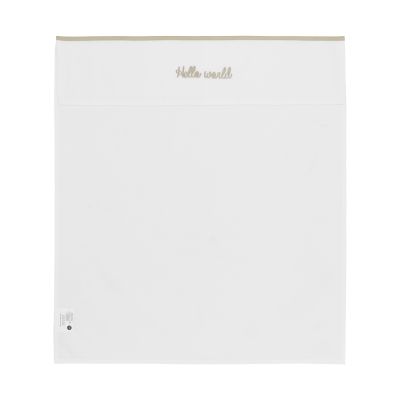Meyco Ledikantlaken Hello World Sand 100x150cm