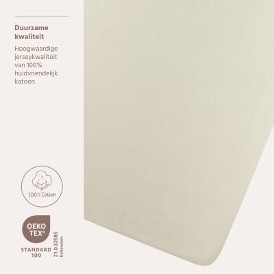 Meyco Hoeslaken Jersey Soft Sand 75x95 cm Meyco Hoeslaken Jersey Soft Sand 75x95 cm