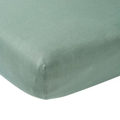 Meyco Ledikanthoeslaken Jersey Stone Green <br/ >60 x 120 cm