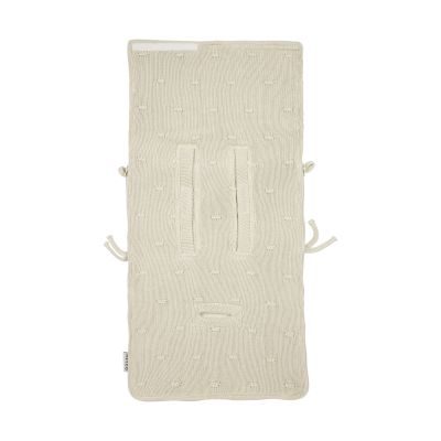 Meyco Voetenzak Knots Teddy - 40 x 82 cm - Soft Sand Meyco Voetenzak Knots Teddy - 40 x 82 cm - Soft Sand