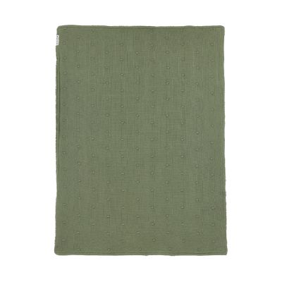 Meyco Ledikantdeken Mini Knots Forest Green Teddy 100x150cm