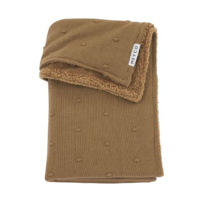 Meyco Ledikantdeken Mini Knots Toffee Teddy 100x150cm