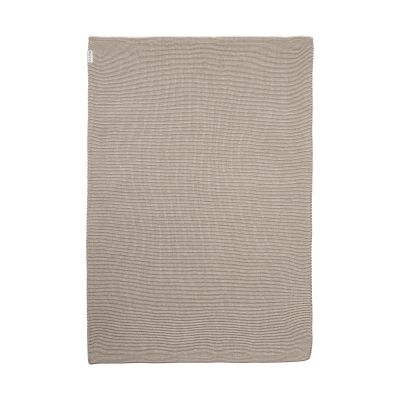 Meyco Stripe Deken Gebreid - Dark Taupe/Natural - 75 x 100 cm Meyco Stripe Deken Gebreid - Dark Taupe/Natural - 75 x 100 cm