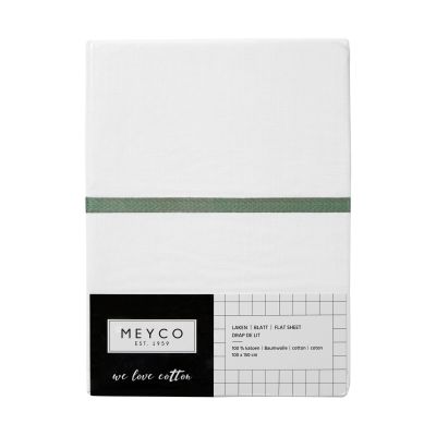 Meyco Ledikantlaken Bies Forest Green 100 x 150 cm Meyco Ledikantlaken Bies Forest Green 100 x 150 cm