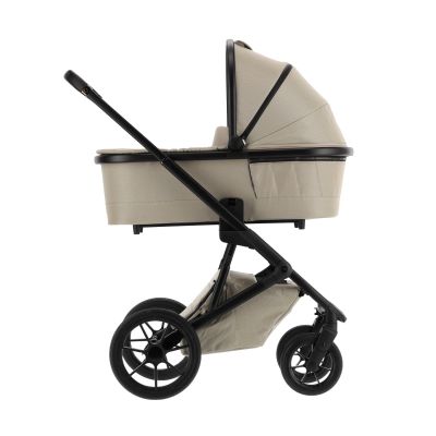 Qute Q-Rider Plus Kinderwagen - Mineral Clay | Kidsriver Curve Autostoel - Clay | Kidsriver Isofix Base