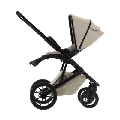 Qute Q-Rider Plus Kinderwagen - Mineral Clay | Kidsriver Curve Autostoel - Clay | Kidsriver Isofix Base