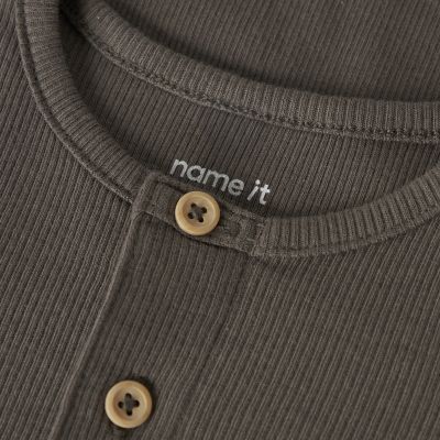 Name It Kab Button Romper - Maat 68 - Morel Name It Kab Button Romper - Maat 68 - Morel