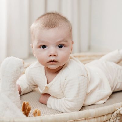 Little Dutch Lang Mouw Overslag T-Shirt - Maat 44 - Creme 
