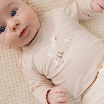 Little Dutch Lange Mouw T-Shirt - Maat 50 - Sand 