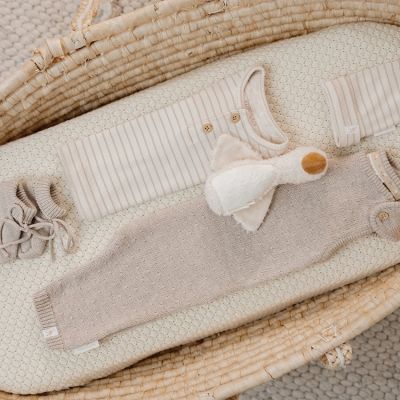 Little Dutch Stripe Lange Mouw T-Shirt - Maat 56 - Soft Beige Little Dutch Stripe Lange Mouw T-Shirt - Maat 56 - Soft Beige