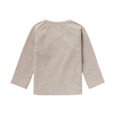 Noppies T-Shirt Overslag Rib Nanyuki Taupe Melange  44