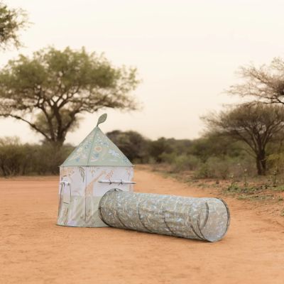 Little Dutch Speeltent Met Kruiptunnel - Safari - Groen