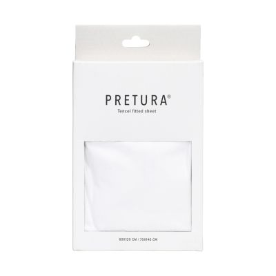 Pretura Ledikanthoeslaken Tencel Wit60 x 120 / 70 x 140 cm