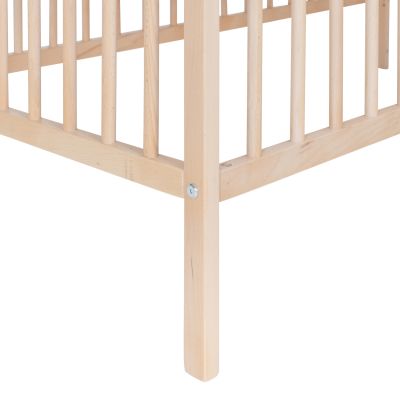Puck Ledikant Raw Beuken Natural 60x120 cm