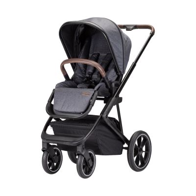 Qute Q-Rider Kinderwagen Zwart Frame/Steelblue