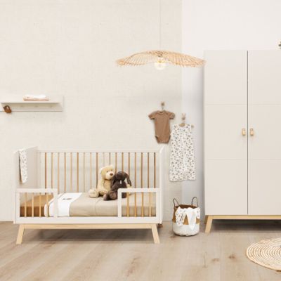 Bopita Ledikant 70 x 140 cm - Commode - Lines - Dune/Natural Bopita Ledikant 70 x 140 cm - Commode - Lines - Dune/Natural