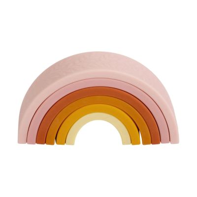 A Little Lovely Company Stapel Regenboog Siliconen