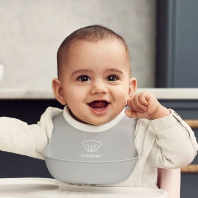 Baby Björn® Slabbetje - Set van 2 - Grijs