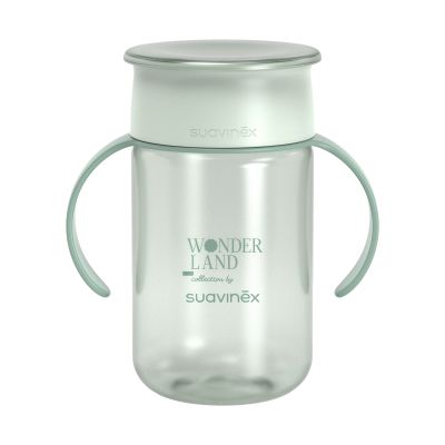 Suavinex Wonderland 360° Leerbeker - 340 ML - Konijn Groen