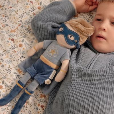 Little Dutch Knuffelpop Superhero Jim - 35 cm