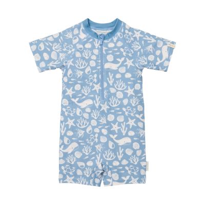 Little Dutch Sea Life Zwempak Korte Mouwen - Ocean Blue