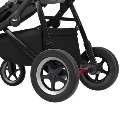 Thule Sleek Grey Melange On Black Inclusief Reiswieg