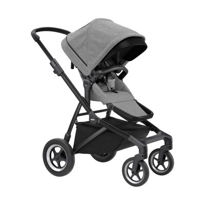 Thule Sleek Grey Melange On Black Inclusief Reiswieg