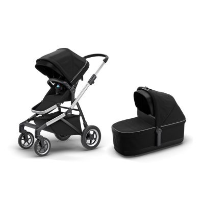 Thule Sleek Midnight Black Inclusief Reiswieg