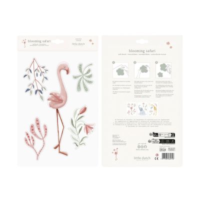 Little Dutch Muursticker Set - Blooming Safari - A3 Little Dutch Muursticker Set - Blooming Safari - A3