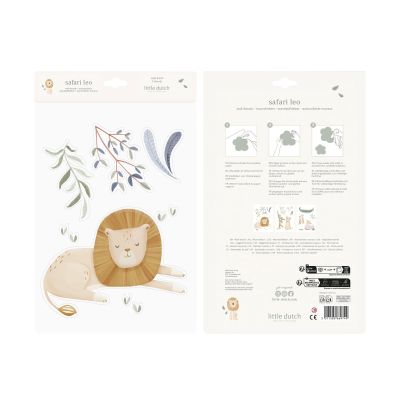 Little Dutch Muursticker Set - Safari Leo - A3 Little Dutch Muursticker Set - Safari Leo - A3