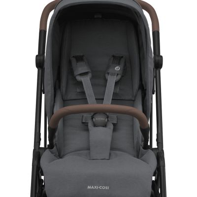 Maxi-Cosi Buggy Leona 2 - Twillic Graphite (Black Frame + Brown Leather)