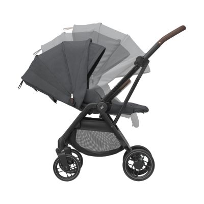 Maxi-Cosi Buggy Leona 2 - Twillic Graphite (Black Frame + Brown Leather)