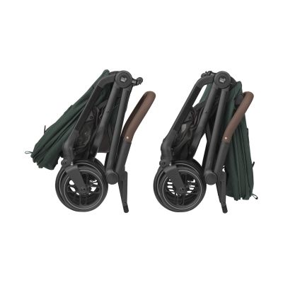 Maxi-Cosi Buggy Leona 2 - Twillic Green (Black Frame + Brown Leather)