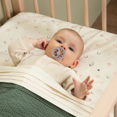 Witlof For Kids Wiegdeken Tuck-Inn Forest Green Waves 40 x 80 cm