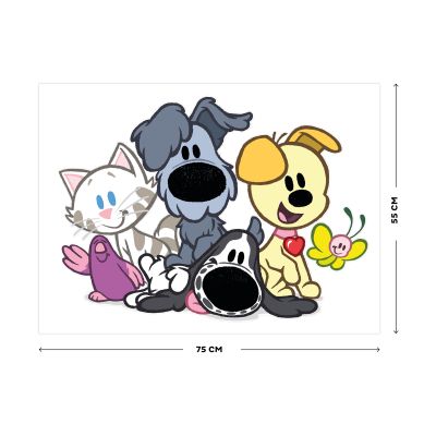 Woezel & Pip Muursticker - Dieren