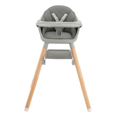 Kikkaboo Kinderstoel 2 in 1 Woody Grijs