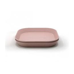 Mushie Bord Vierkant Blush (2 stuks) Mushie Bord Vierkant Blush (2 stuks)