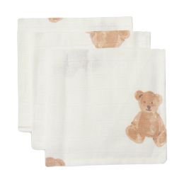 Jollein Monddoekje tetra Teddy Bear 3-pack Jollein Monddoekje tetra Teddy Bear 3-pack